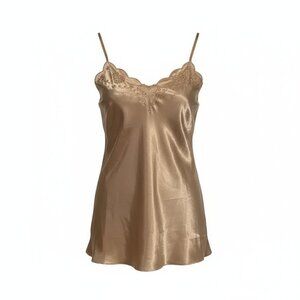 Lord & Taylor Tan Satin Chemise